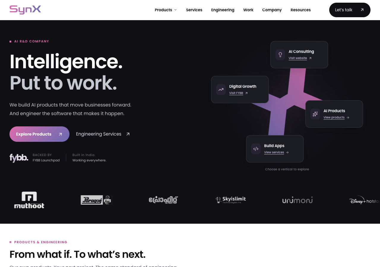 SynxAutomate website preview