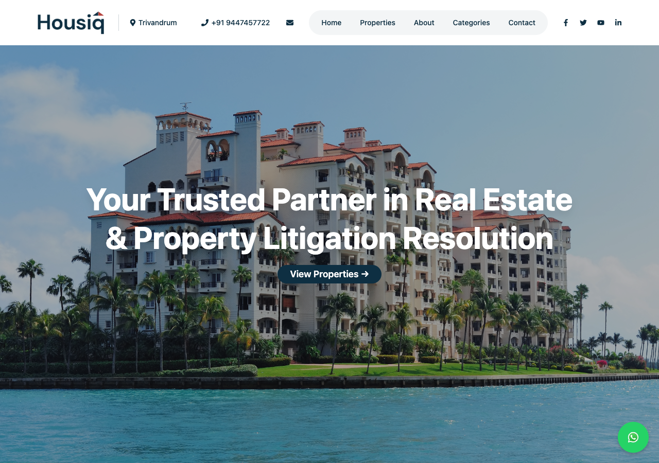 Housiq website preview
